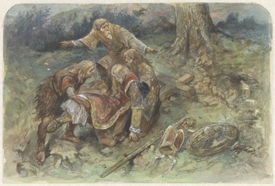 Wounded Adalbert Being Carried Away by Charles Rochussen