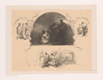 Men and Reclining Woman by Charles Rochussen