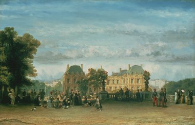 The Luxembourg Gardens, 1849 by Charles Rochussen