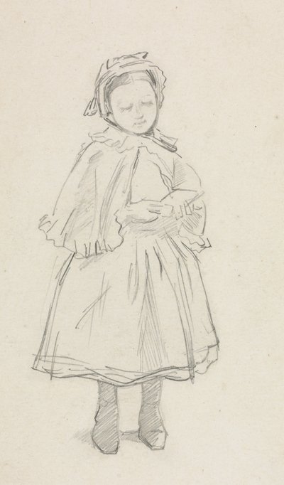 Study for a Little Girl by Charles Samuel Keene