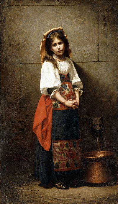 The Italian Woman by Charles Sprague Pearce