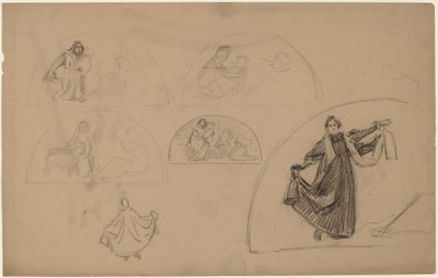 Studies for a Lunette by Charles Sprague Pearce