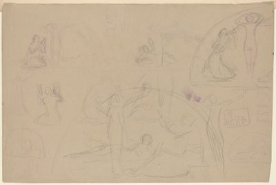 Studies for a Lunette by Charles Sprague Pearce