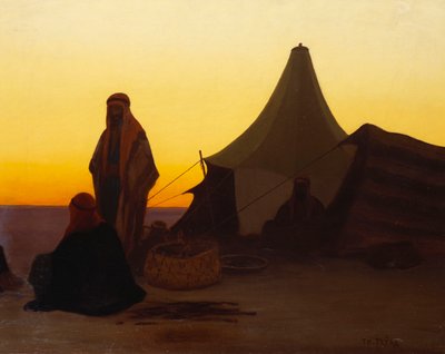 An Arab Encampment by Charles Theodore Frere