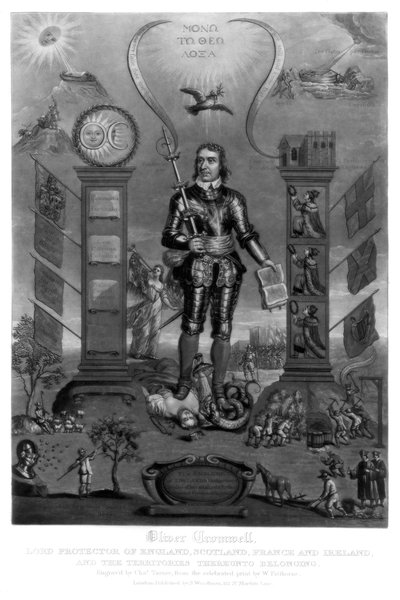 Oliver Cromwell, English soldier and statesman by Charles Turner