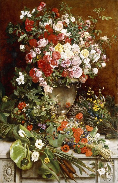 Homage to the Queen of Flowers by Charles Verlat