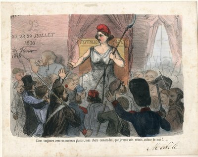 Le Charivari, Satirical in B & W by Charles Vernier