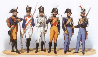 Uniforms of French Army: Dismounted Gendarmerie by Charles Vernier