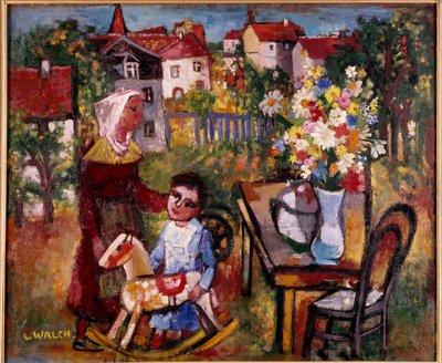 Bouquet in the Village by Charles Walch