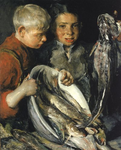 Fisher Children, ca. 1902 by Charles Webster Hawthorne