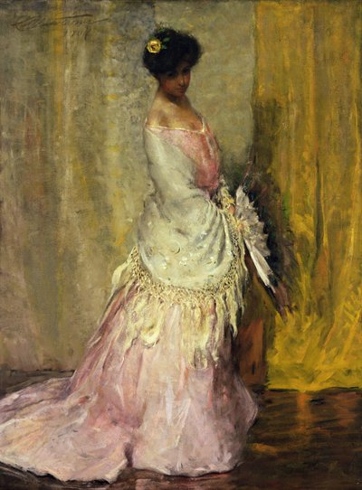 Girl in Yellow Scarf by Charles Webster Hawthorne