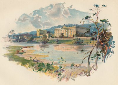 Chatsworth from the Derwent by Charles Wilkinson