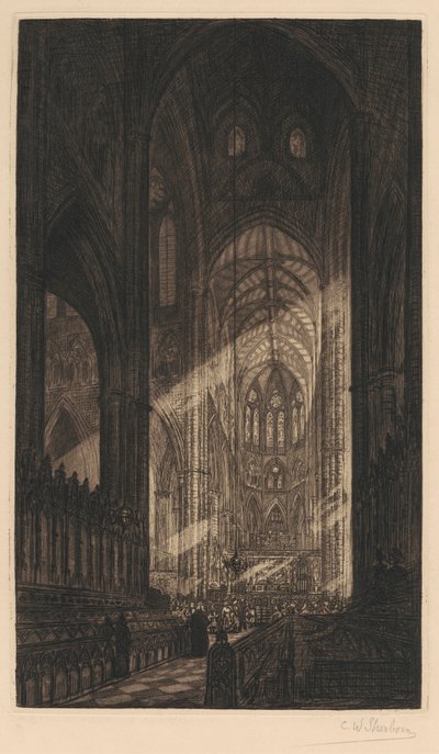 Westminster Abbey by Charles William Sherborn