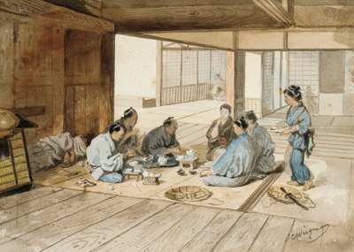 The Tea Party by Charles Wirgman