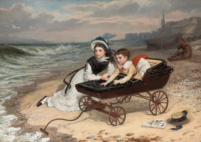 What Are The Wild Waves Saying? by Charles Wynne Nicholls