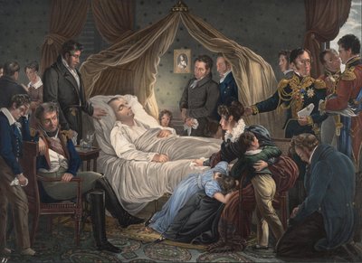 Death of Napoleon, 1825 by Charles de Steuben