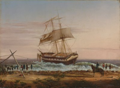 The Caspian Run Aground by Charles de Wolfe Brownell