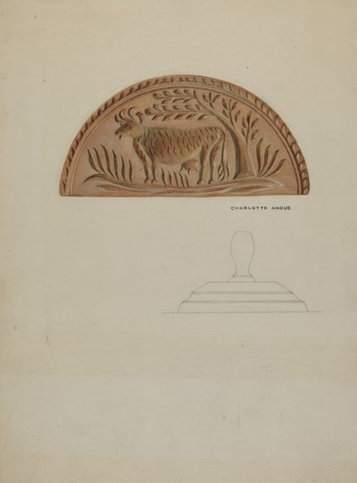 Pennsylvania German Butter Mold by Charlotte Angus
