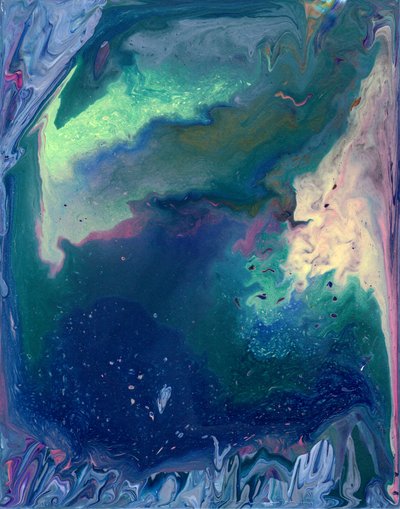 Acrylic Pouring, 2020 by Charlotte Orr