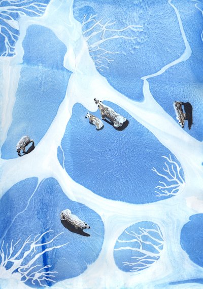 Polar Bears, 2021 by Charlotte Orr