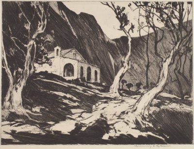 Old Chapel At Gorbio by Chauncey Foster Ryder