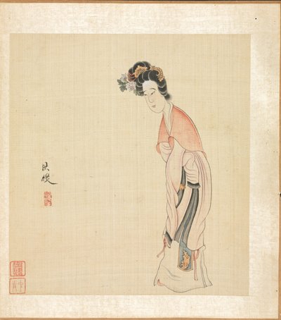 Paintings after Ancient Masters: A Lady by Chen Hongshou