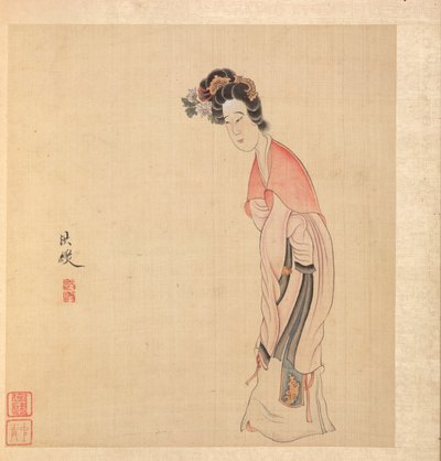 Paintings after Ancient Masters: A Lady by Chen Hongshou