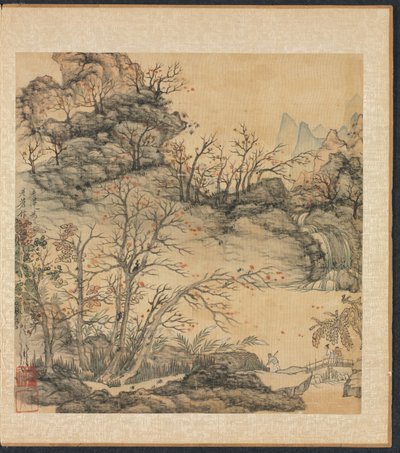 Paintings after Ancient Masters: Autumn Landscape by Chen Hongshou