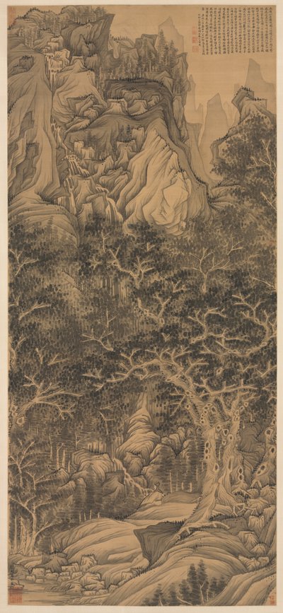 The Mountain of Five Cataracts by Chen Hongshou