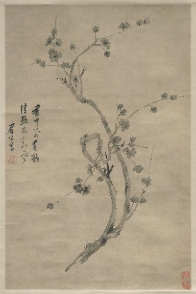 A Cut Branch of Blossoming Plum by Chen Jiru