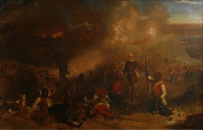 Battle of Tubabecelong, 1866 by Chevalier Louis William Desanges