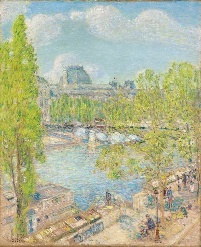 April, Quai Voltaire, Paris by Childe Frederick Hassam