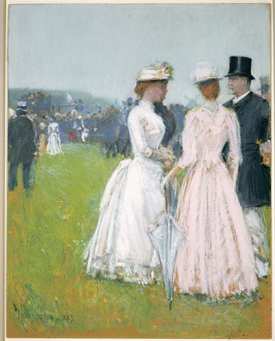 At the Grand Prix de Paris by Childe Frederick Hassam