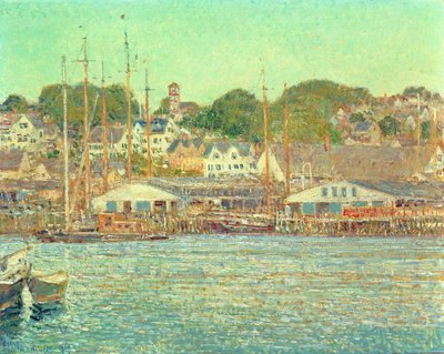 Gloucester Harbour by Childe Frederick Hassam