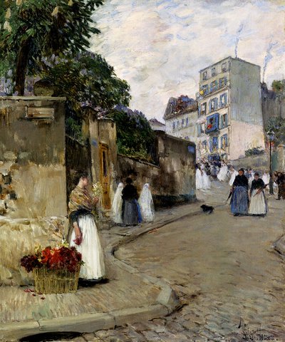 Montmartre, Paris by Childe Frederick Hassam