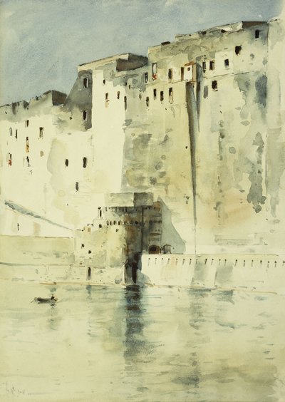 Old Fortress Naples by Childe Frederick Hassam