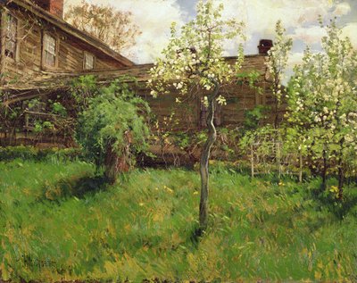 Old House, Dorchester by Childe Frederick Hassam