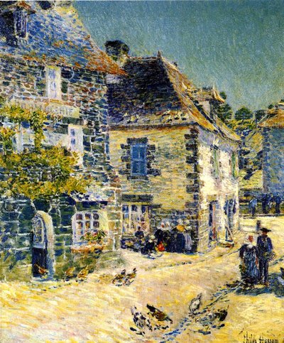 Pont Aven, Brittany by Childe Frederick Hassam