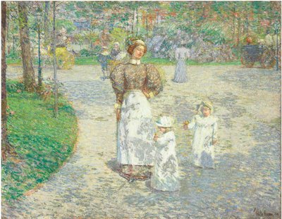 Spring in Central Park by Childe Frederick Hassam