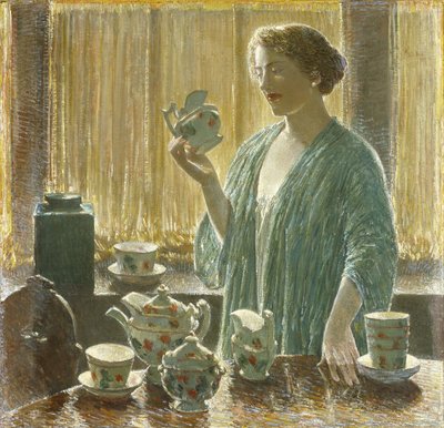 Strawberry Tea Set by Childe Frederick Hassam
