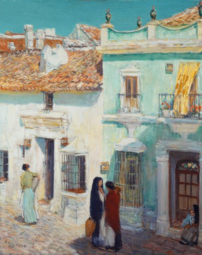 Street Scene, La Ronda, Spain by Childe Frederick Hassam
