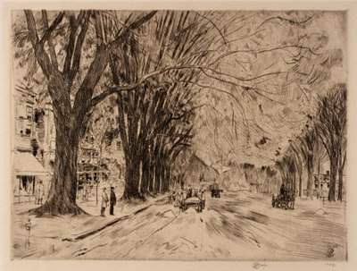 Easthampton Elms in May by Childe Hassam