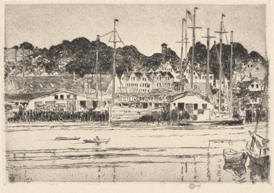 Gloucester, Inner Harbor, 1919 by Childe Hassam