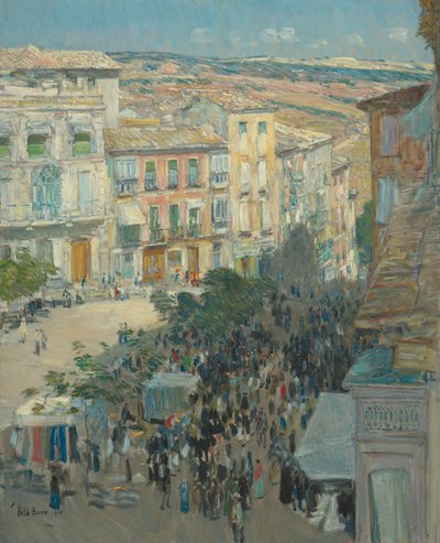 View of a Southern French City by Childe Hassam
