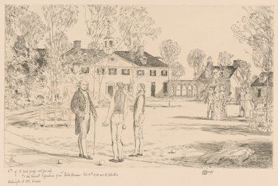 Washington at Mt. Vernon by Childe Hassam