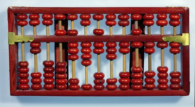Abacus with the numbers 0205847326212 by Chinese School