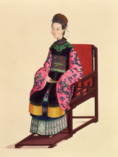 Portrait of a Tartar Woman by Chinese School
