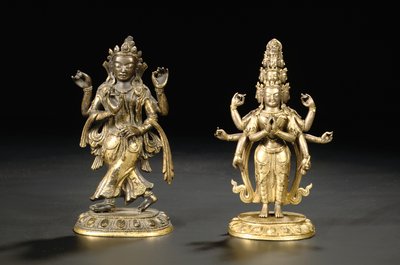 Tibeto Chinese figure of a bodhisattva by Chinese School