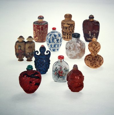 Snuff bottles by Ching Period Chinese School