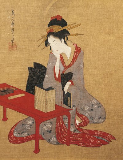 Dreamy Oiran (High Ranking Prostitute) by Chobunsai Eishi